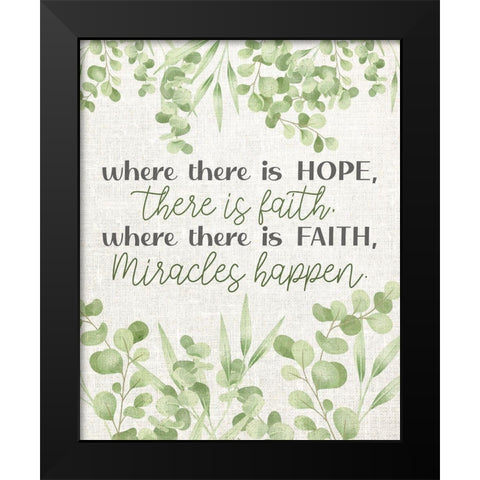 Where There Is Black Modern Wood Framed Art Print by Allen, Kimberly