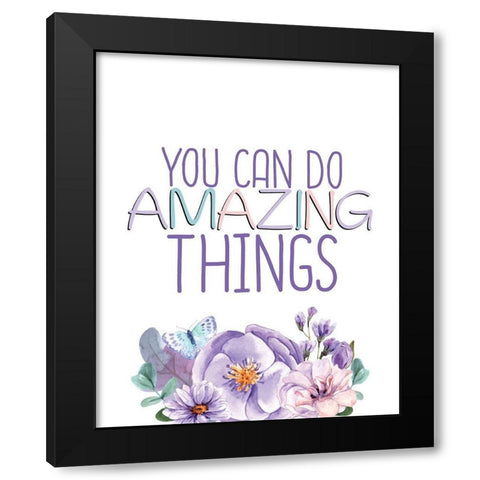 Amazing 1 Black Modern Wood Framed Art Print by Allen, Kimberly