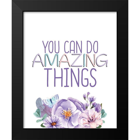 Amazing 1 Black Modern Wood Framed Art Print by Allen, Kimberly