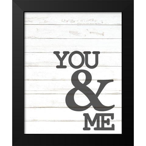 You Plus Me 2 Black Modern Wood Framed Art Print by Allen, Kimberly
