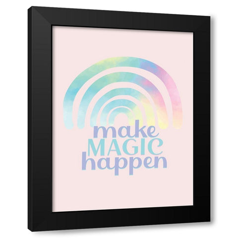 Make Magic Black Modern Wood Framed Art Print with Double Matting by Allen, Kimberly
