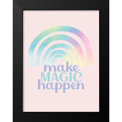 Make Magic Black Modern Wood Framed Art Print by Allen, Kimberly