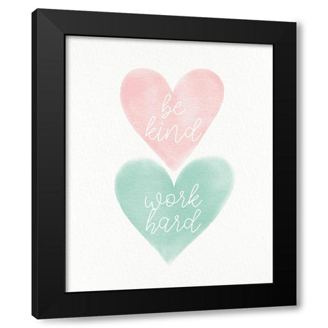 Be Strong 2 Black Modern Wood Framed Art Print with Double Matting by Allen, Kimberly
