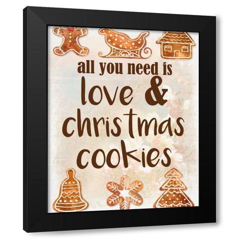 All you Need Black Modern Wood Framed Art Print with Double Matting by Allen, Kimberly