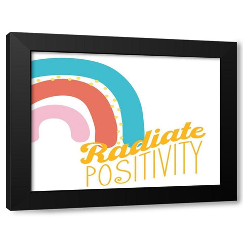 Radiate Black Modern Wood Framed Art Print by Allen, Kimberly