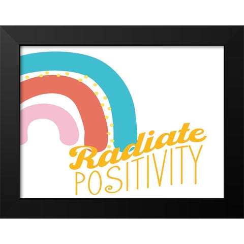 Radiate Black Modern Wood Framed Art Print by Allen, Kimberly