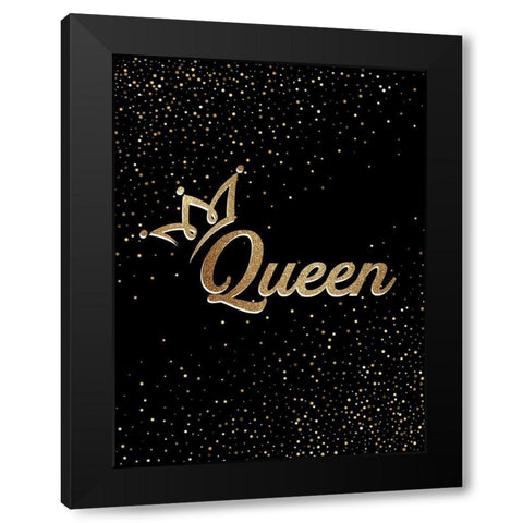 Queen Black Modern Wood Framed Art Print with Double Matting by Allen, Kimberly