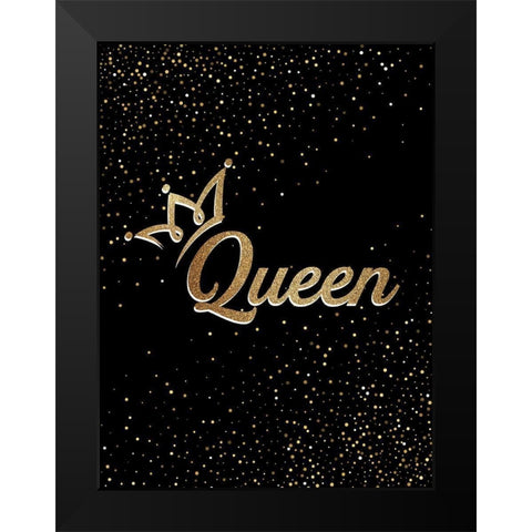 Queen Black Modern Wood Framed Art Print by Allen, Kimberly