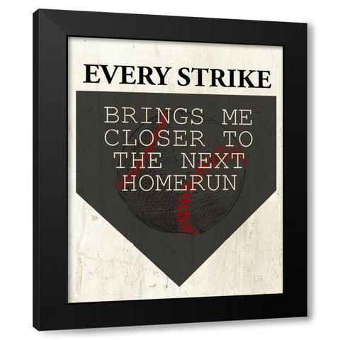 Every Strike Black Modern Wood Framed Art Print with Double Matting by Allen, Kimberly