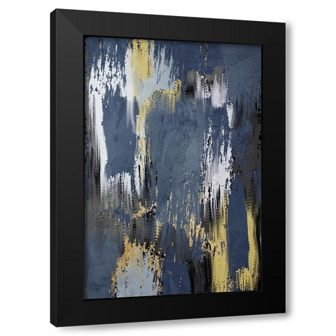 Painted Strokes 1 V2 Black Modern Wood Framed Art Print by Allen, Kimberly
