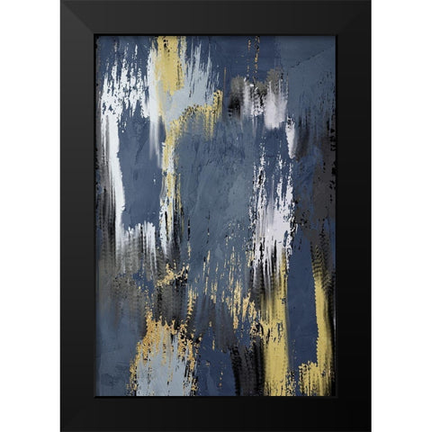 Painted Strokes 1 V2 Black Modern Wood Framed Art Print by Allen, Kimberly