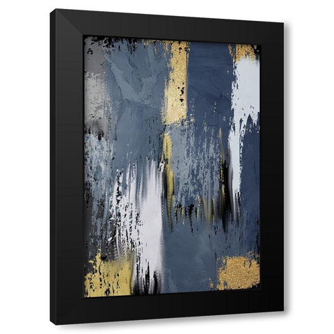Painted Strokes 2 V2 Black Modern Wood Framed Art Print by Allen, Kimberly
