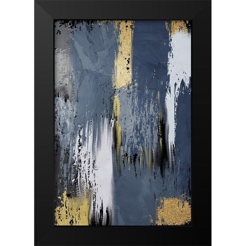 Painted Strokes 2 V2 Black Modern Wood Framed Art Print by Allen, Kimberly
