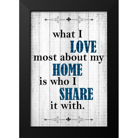 Every Love 1 Black Modern Wood Framed Art Print by Allen, Kimberly