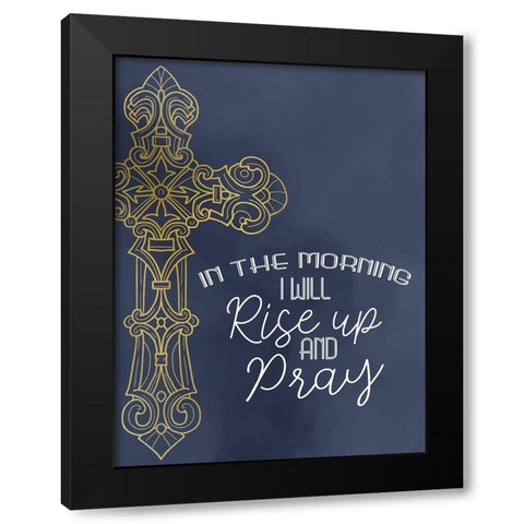 Rise Black Modern Wood Framed Art Print with Double Matting by Allen, Kimberly