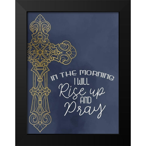 Rise Black Modern Wood Framed Art Print by Allen, Kimberly