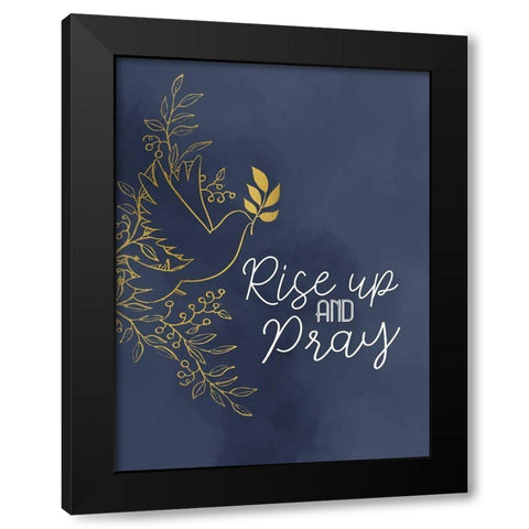 Rise V2 Black Modern Wood Framed Art Print by Allen, Kimberly