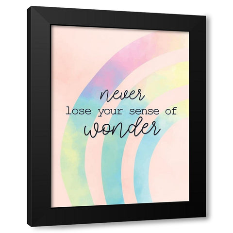 Never Loose Black Modern Wood Framed Art Print by Allen, Kimberly