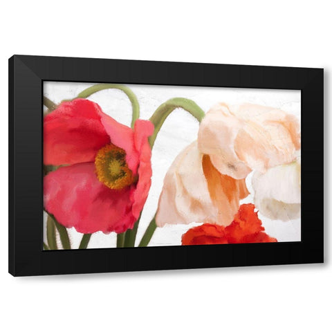 Poppies Black Modern Wood Framed Art Print by Allen, Kimberly