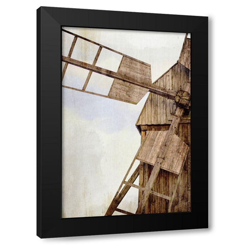 Spin Black Modern Wood Framed Art Print by Allen, Kimberly
