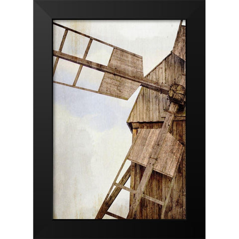 Spin Black Modern Wood Framed Art Print by Allen, Kimberly