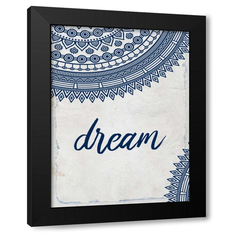 Wander Henna 1 Black Modern Wood Framed Art Print with Double Matting by Allen, Kimberly
