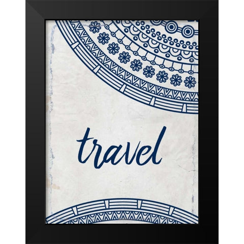 Wander Henna 3 Black Modern Wood Framed Art Print by Allen, Kimberly