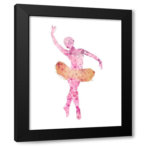 Arabesque 1 Black Modern Wood Framed Art Print by Allen, Kimberly