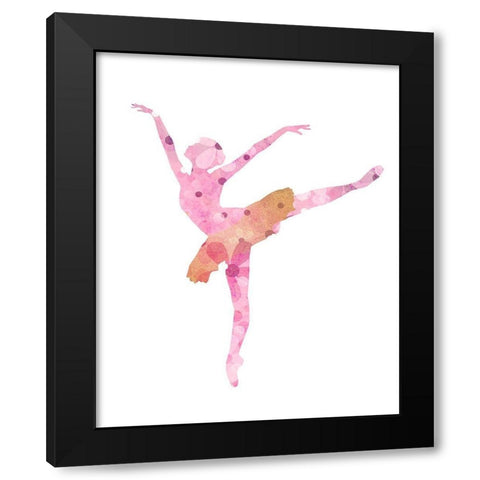 Arabesque 3 Black Modern Wood Framed Art Print with Double Matting by Allen, Kimberly