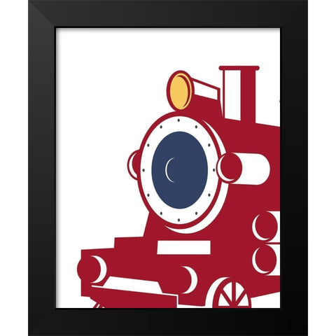 Eat Sleep Trains 3 Black Modern Wood Framed Art Print by Allen, Kimberly