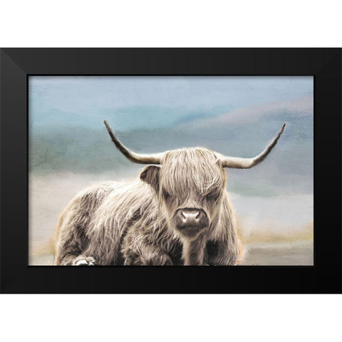 Highland Black Modern Wood Framed Art Print by Allen, Kimberly