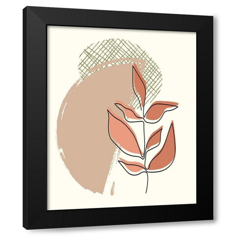Elements 1 Black Modern Wood Framed Art Print by Allen, Kimberly