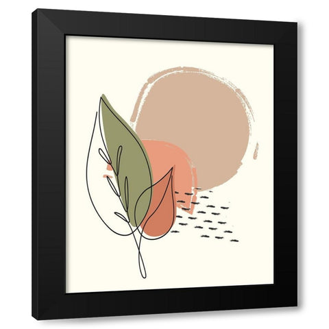 Elements 2 Black Modern Wood Framed Art Print by Allen, Kimberly