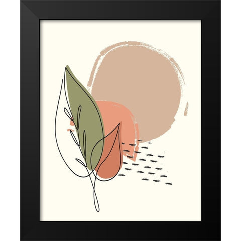 Elements 2 Black Modern Wood Framed Art Print by Allen, Kimberly