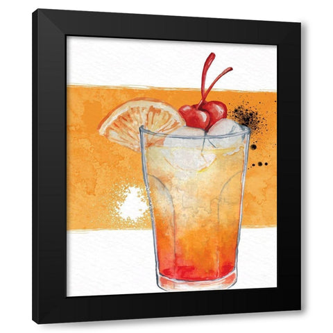 Cocktail Hour 4 Black Modern Wood Framed Art Print with Double Matting by Allen, Kimberly