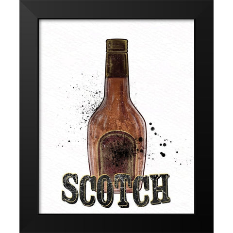 Bottles 2 Black Modern Wood Framed Art Print by Allen, Kimberly