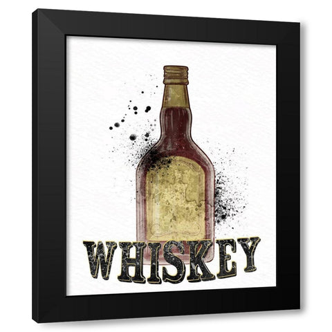 Bottles 4 Black Modern Wood Framed Art Print by Allen, Kimberly