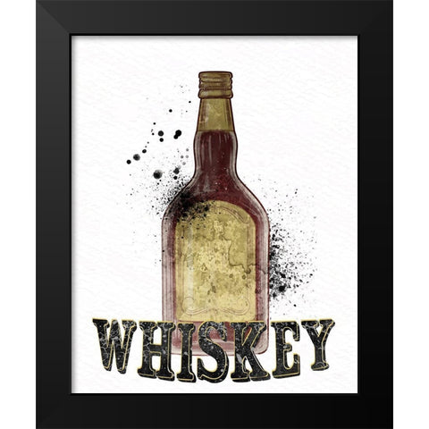 Bottles 4 Black Modern Wood Framed Art Print by Allen, Kimberly