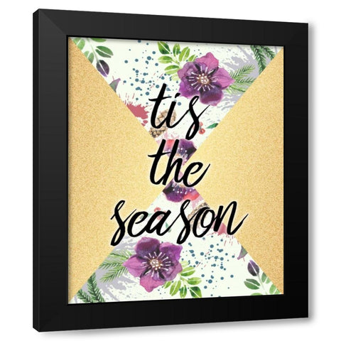 Tis the Season Black Modern Wood Framed Art Print by Allen, Kimberly