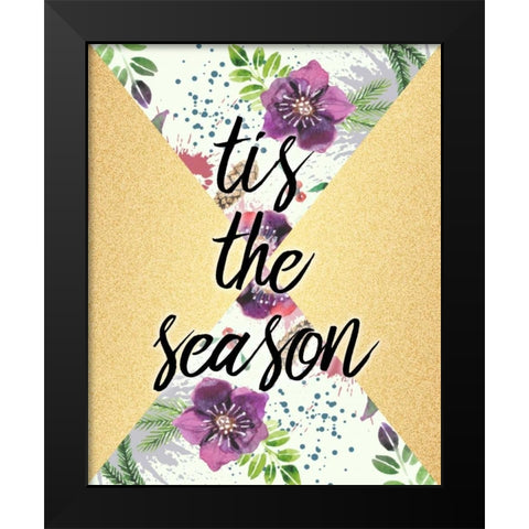 Tis the Season Black Modern Wood Framed Art Print by Allen, Kimberly