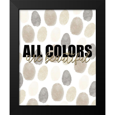 All Colors Black Modern Wood Framed Art Print by Allen, Kimberly