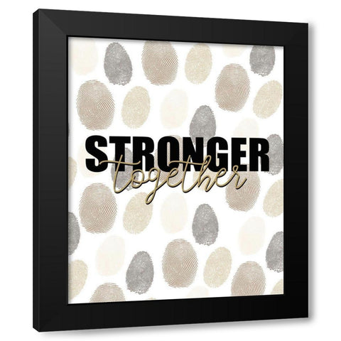 Stronger Black Modern Wood Framed Art Print with Double Matting by Allen, Kimberly