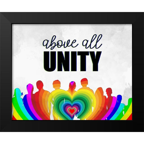 Above All Black Modern Wood Framed Art Print by Allen, Kimberly