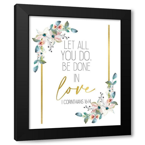 All You Do Black Modern Wood Framed Art Print with Double Matting by Allen, Kimberly