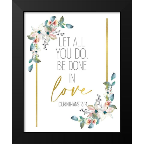 All You Do Black Modern Wood Framed Art Print by Allen, Kimberly