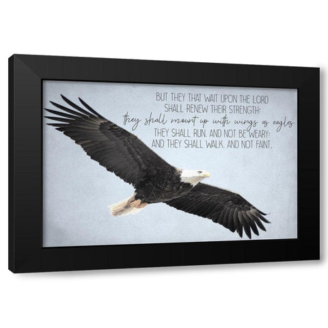 Wings Black Modern Wood Framed Art Print by Allen, Kimberly