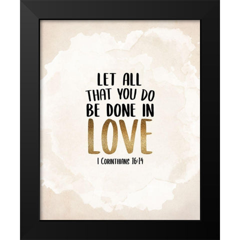 Let All 2 Black Modern Wood Framed Art Print by Allen, Kimberly