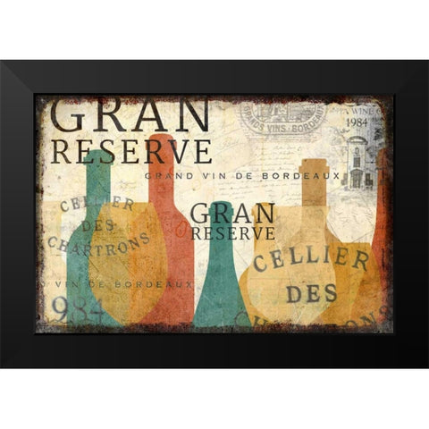 Gran Reserve Black Modern Wood Framed Art Print by Allen, Kimberly