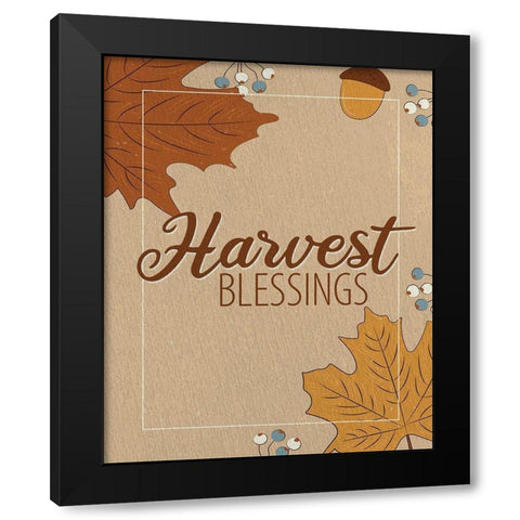Gather the Harvest 3 Black Modern Wood Framed Art Print with Double Matting by Allen, Kimberly