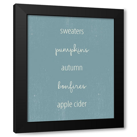 Sweaters 1 Black Modern Wood Framed Art Print with Double Matting by Allen, Kimberly